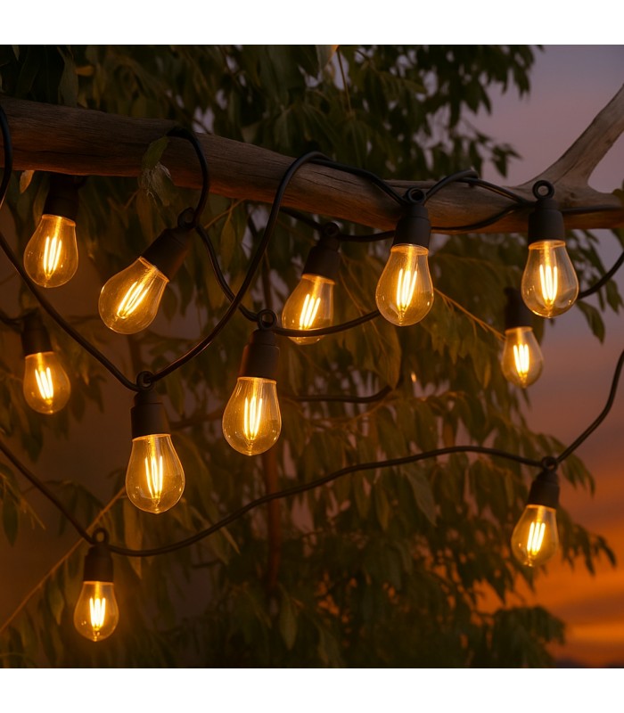 Guirnalda Led 3W 10 Bombillas 220V 6,5 Metros IP44
