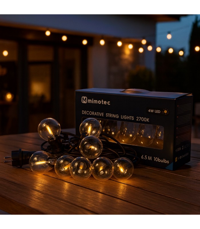 Guirnalda Led 3W 10 Bombillas 220V 6,5 Metros IP44