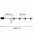 Guirnalda Led 3W 10 Bombillas 220V 6,5 Metros IP44 RGBW