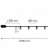 Guirnalda Led 5W 15 Bombillas 220V 7,5 Metros IP44 RGBW