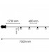 Guirnalda Led 5W 15 Bombillas 220V 7,5 Metros IP44