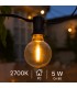Guirnalda Led 5W 15 Bombillas 220V 7,5 Metros IP44