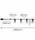 Guirnalda Led 3W 10 Bombillas 220V 8 Metros IP44 RGBW