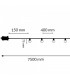 Guirnalda Led 10W 25 Bombillas 220V 7,5 Metros IP44