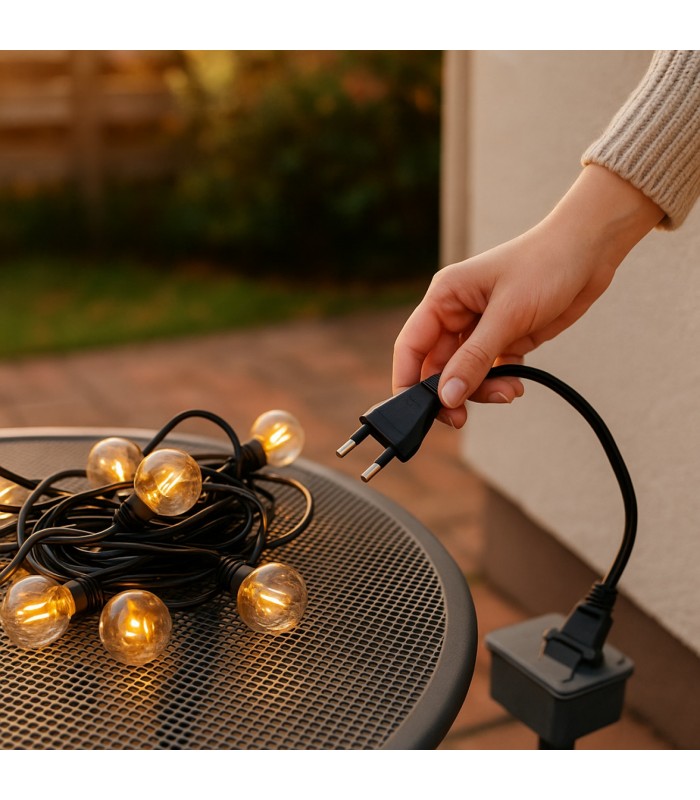 Guirnalda Led 10W 25 Bombillas 220V 7,5 Metros IP44