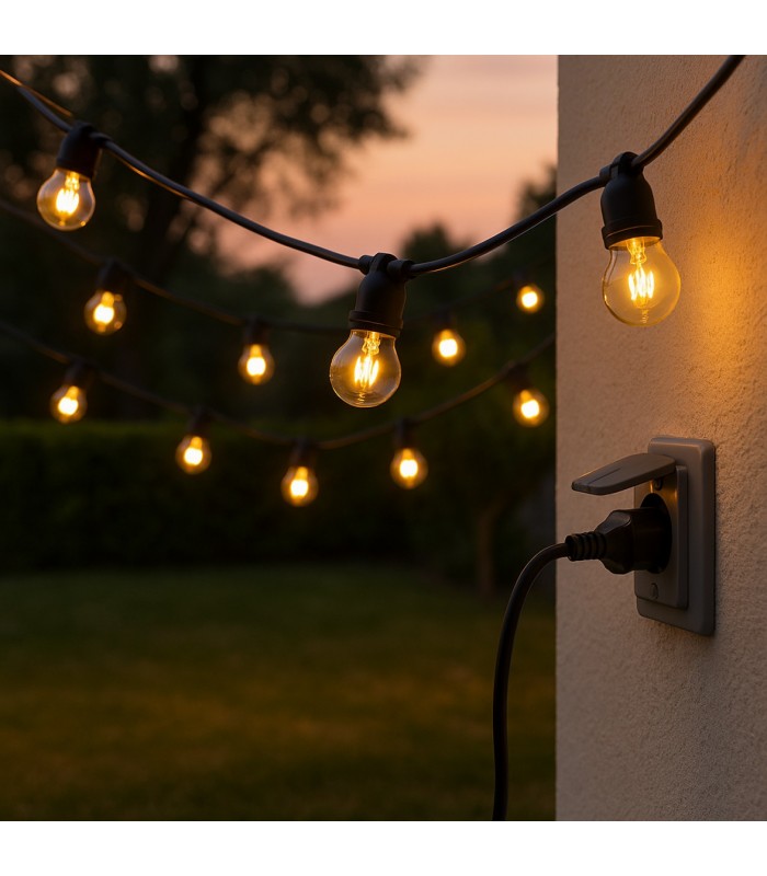 Guirnalda Led 10W 25 Bombillas 220V 7,5 Metros IP44