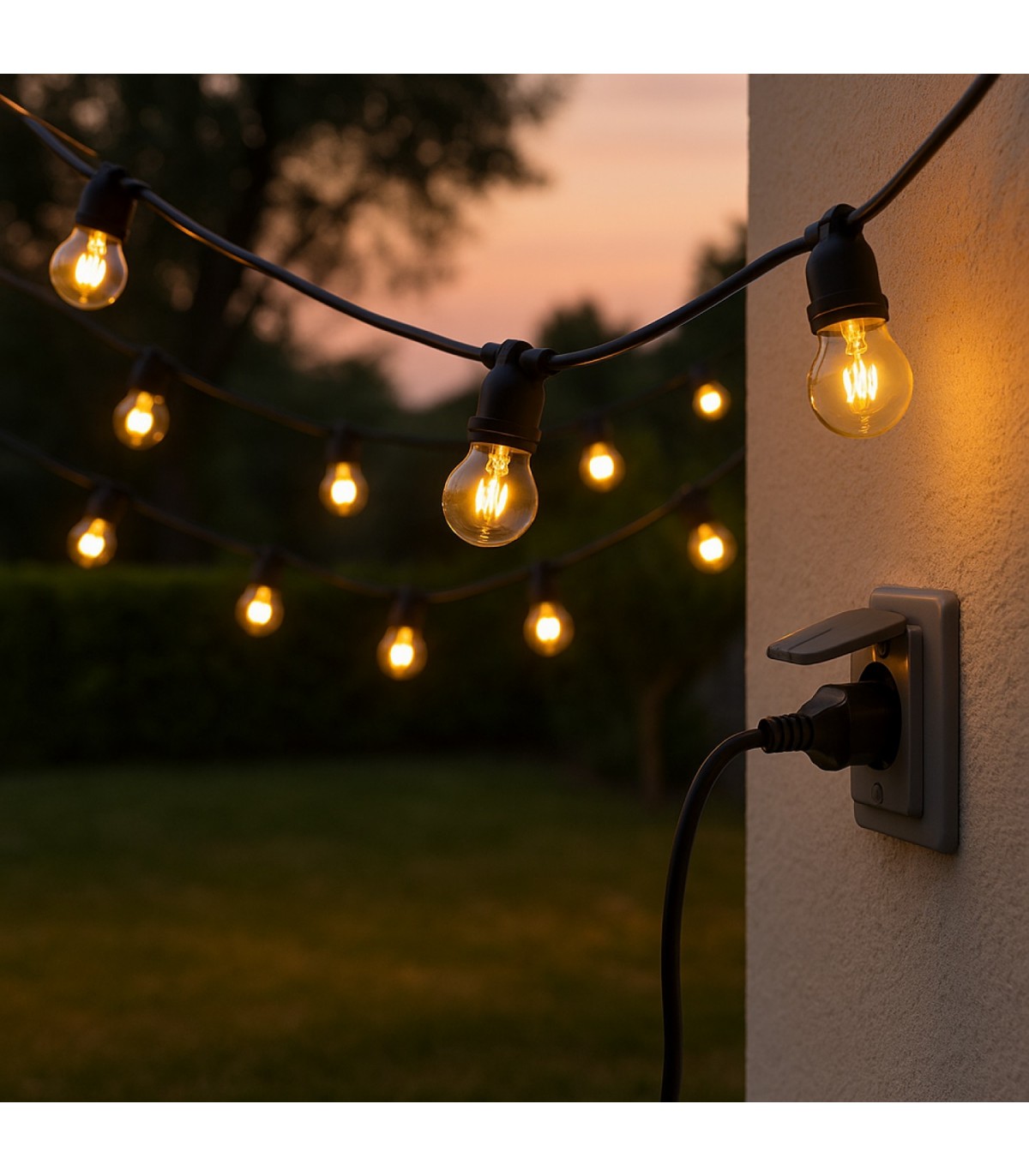 Guirnalda Led 10W 25 Bombillas 220V 7,5 Metros IP44