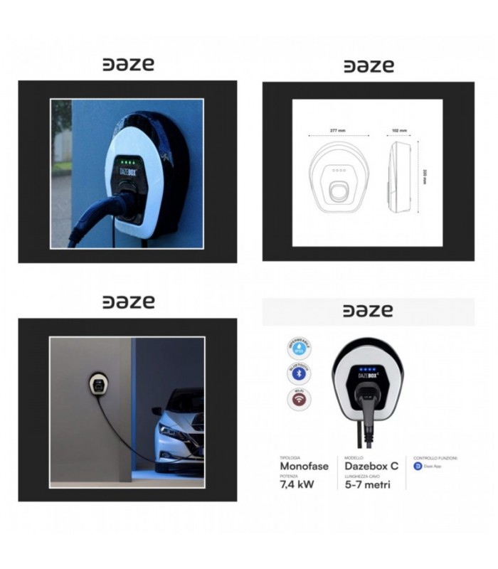 Cargador de Coche Eléctrico Daze Box C 22kW Trifásico