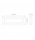 Baliza Led Superficie PEREZ Blanco 3W 180LM IP65 CCT