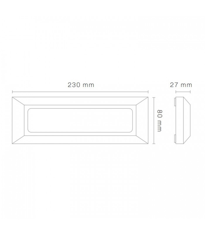 Baliza Led Superficie PEREZ Blanco 3W 180LM IP65 CCT