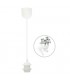 Portalámparas colgante Cuval E27 1M Blanco