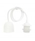 Portalámparas colgante Cuval E27 1M Blanco