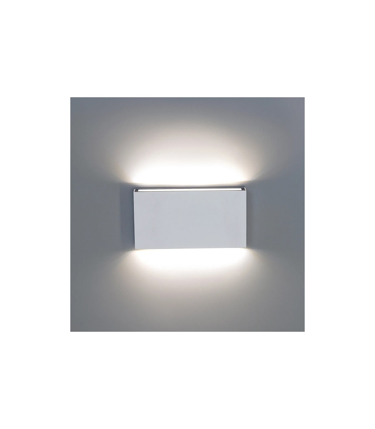 Aplique de Pared Led CHEK Blanco 2x5W 1190Lm IP54 CCT