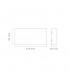 Aplique de Pared Led CHEK Óxido Corten 2x5W 1190Lm IP54 CCT