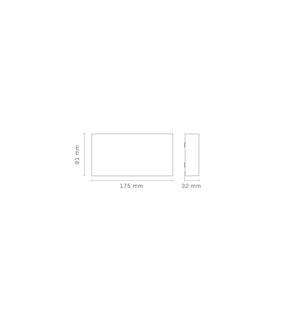 Aplique de Pared Led CHEK Óxido Corten 2x5W 1190Lm IP54 CCT