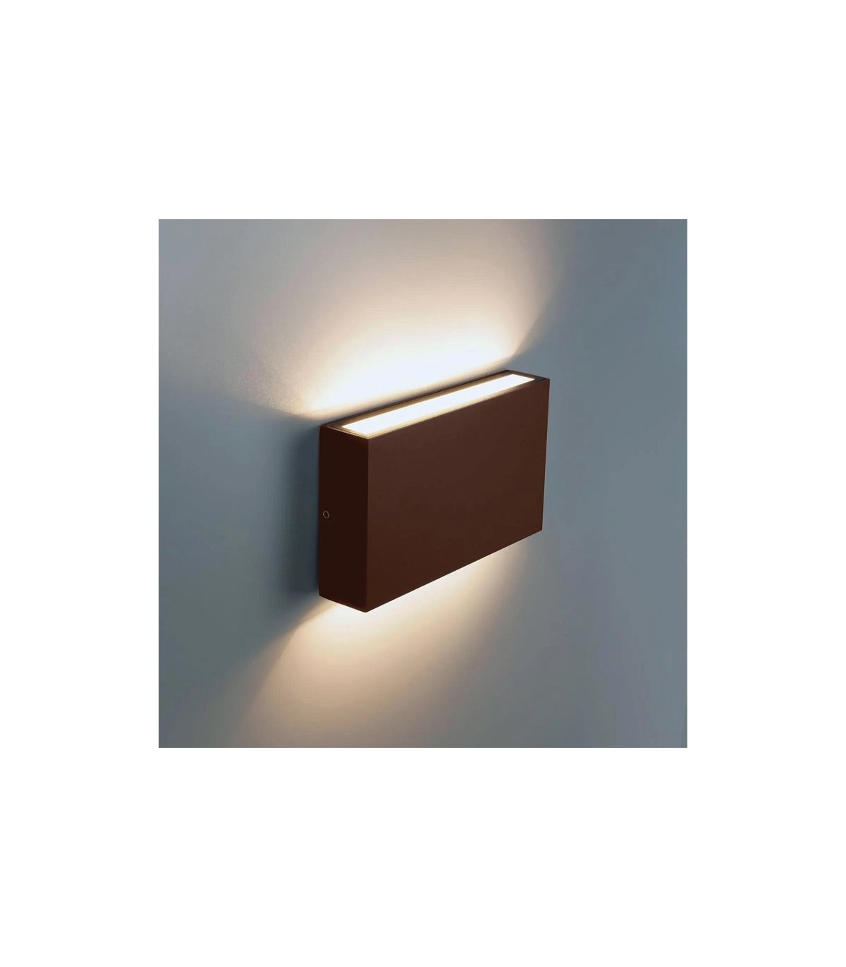 Aplique de Pared Led CHEK Óxido Corten 2x5W 1190Lm IP54 CCT