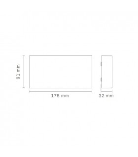 Aplique de Pared Led CHEK Antracita 2x5W 1190Lm IP54 CCT