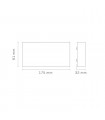 Aplique de Pared Led CHEK Antracita 2x5W 1190Lm IP54 CCT