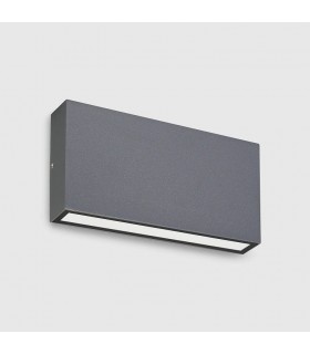 Aplique de Pared Led CHEK Antracita 2x5W 1190Lm IP54 CCT