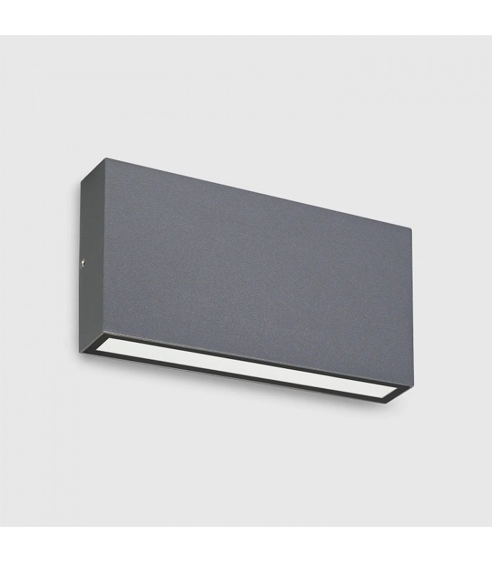 Aplique de Pared Led CHEK Antracita 2x5W 1190Lm IP54 CCT