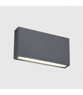 Aplique de Pared Led CHEK Antracita 2x5W 1190Lm IP54 CCT