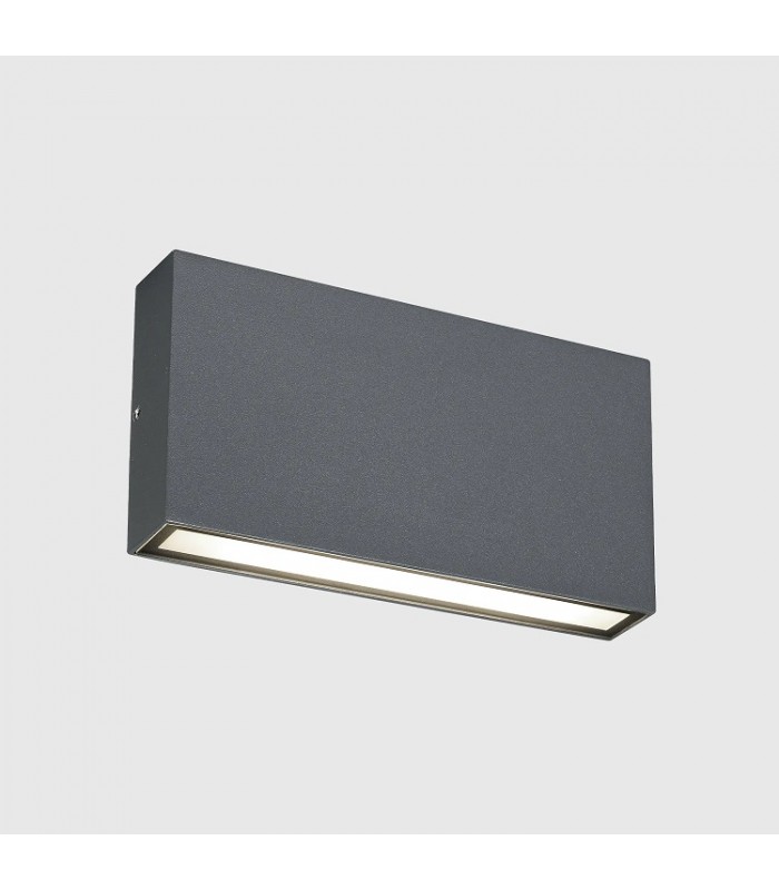 Aplique de Pared Led CHEK Antracita 2x5W 1190Lm IP54 CCT
