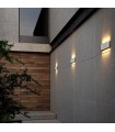 Aplique de Pared Led CHEK Blanco 2x12W 2930Lm IP54 CCT