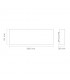 Aplique de Pared Led CHEK Blanco 2x12W 2930Lm IP54 CCT