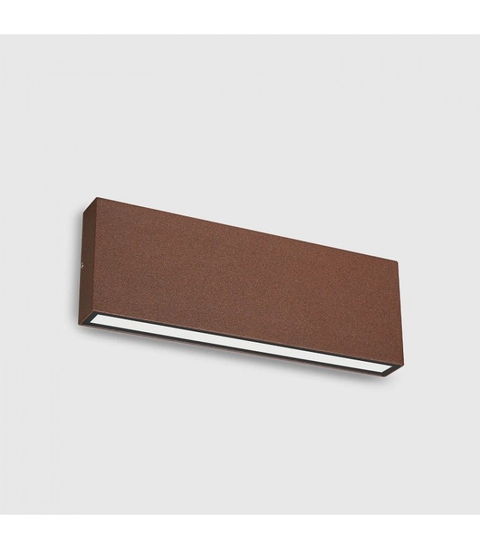Aplique de Pared Led CHEK Óxido Corten 2x12W 2930Lm IP54 CCT