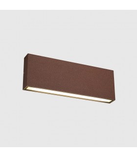 Aplique de Pared Led CHEK Óxido Corten 2x12W 2930Lm IP54 CCT