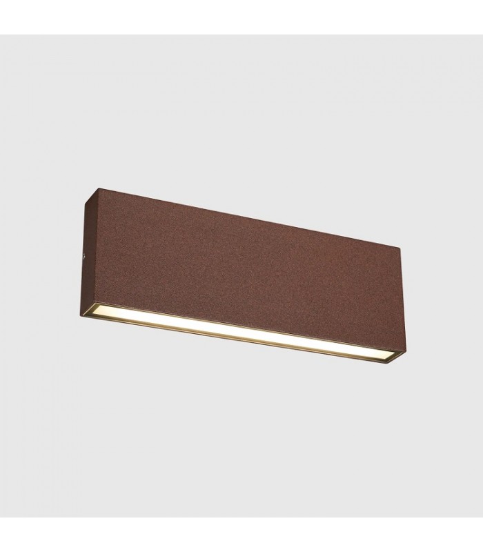 Aplique de Pared Led CHEK Óxido Corten 2x12W 2930Lm IP54 CCT