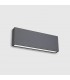 Aplique de Pared Led CHEK Antracita 2x12W 2930Lm IP54 CCT