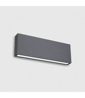 Aplique de Pared Led CHEK Antracita 2x12W 2930Lm IP54 CCT