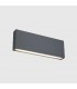 Aplique de Pared Led CHEK Antracita 2x12W 2930Lm IP54 CCT