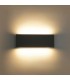 Aplique de Pared Led CHEK Antracita 2x12W 2930Lm IP54 CCT