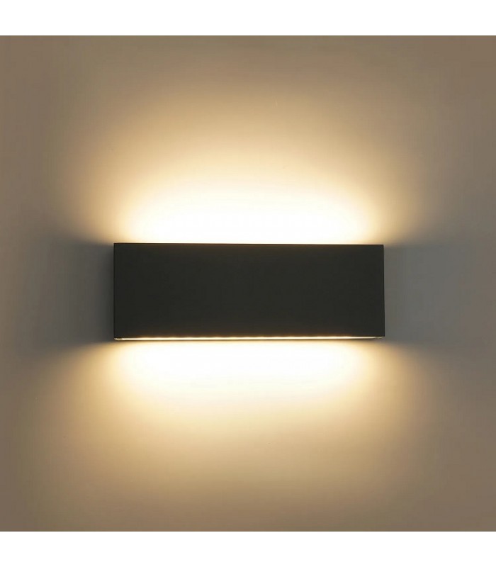 Aplique de Pared Led CHEK Antracita 2x12W 2930Lm IP54 CCT