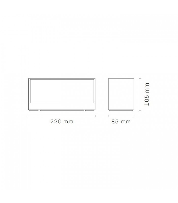 Aplique de Pared Led DIK Blanco 18W 2200Lm IP54 CCT