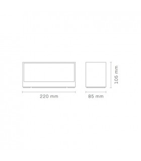 Aplique de Pared Led DIK Óxido Corten 18W 2200Lm IP54 CCT