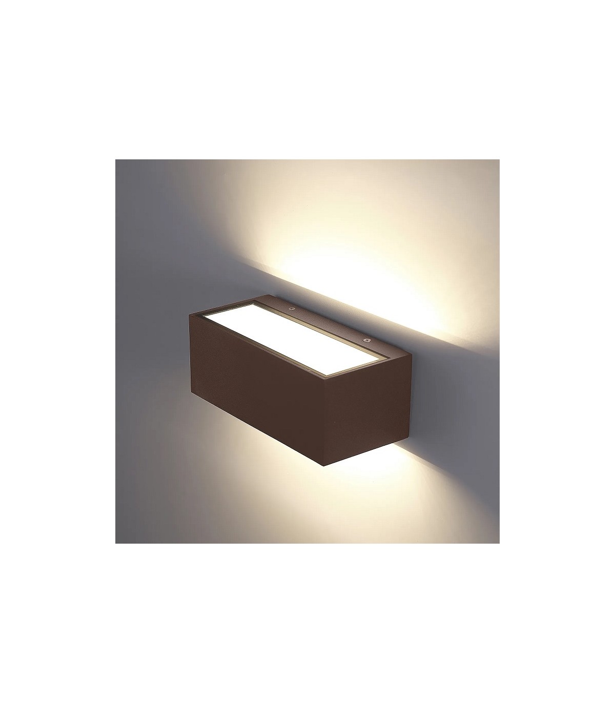 Aplique de Pared Led DIK Óxido Corten 18W 2200Lm IP54 CCT