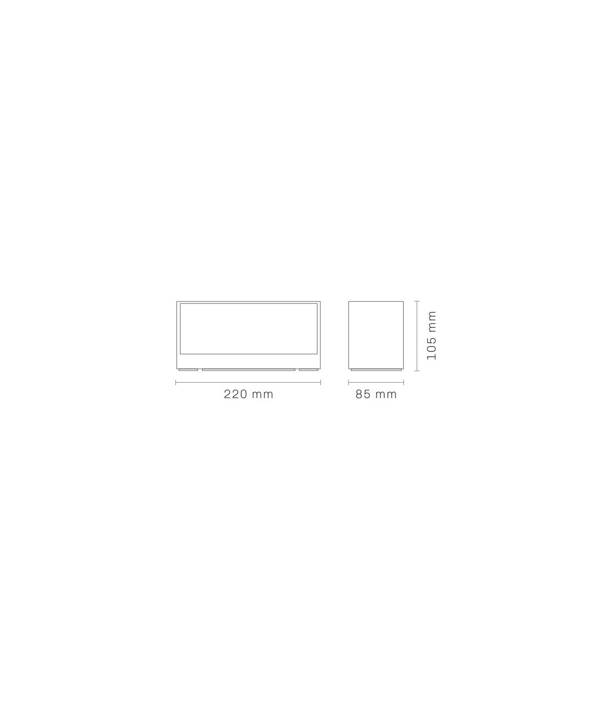 Aplique de Pared Led DIK Antracita 18W 2200Lm IP54 CCT