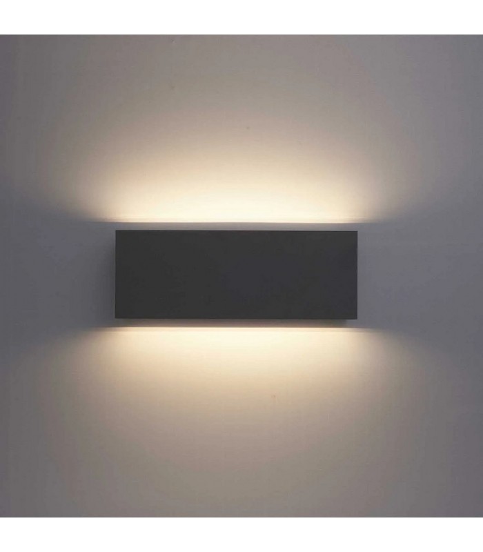 Aplique de Pared Led DIK Antracita 18W 2200Lm IP54 CCT