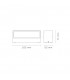 Aplique de Pared Led MAIK Blanco 2x6W 1600Lm IP65 CCT