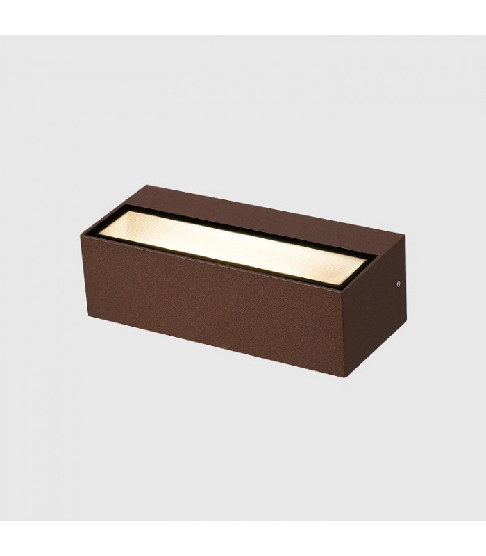 Aplique de Pared Led MAIK Óxido Corten 2x6W 1600Lm IP65 CCT