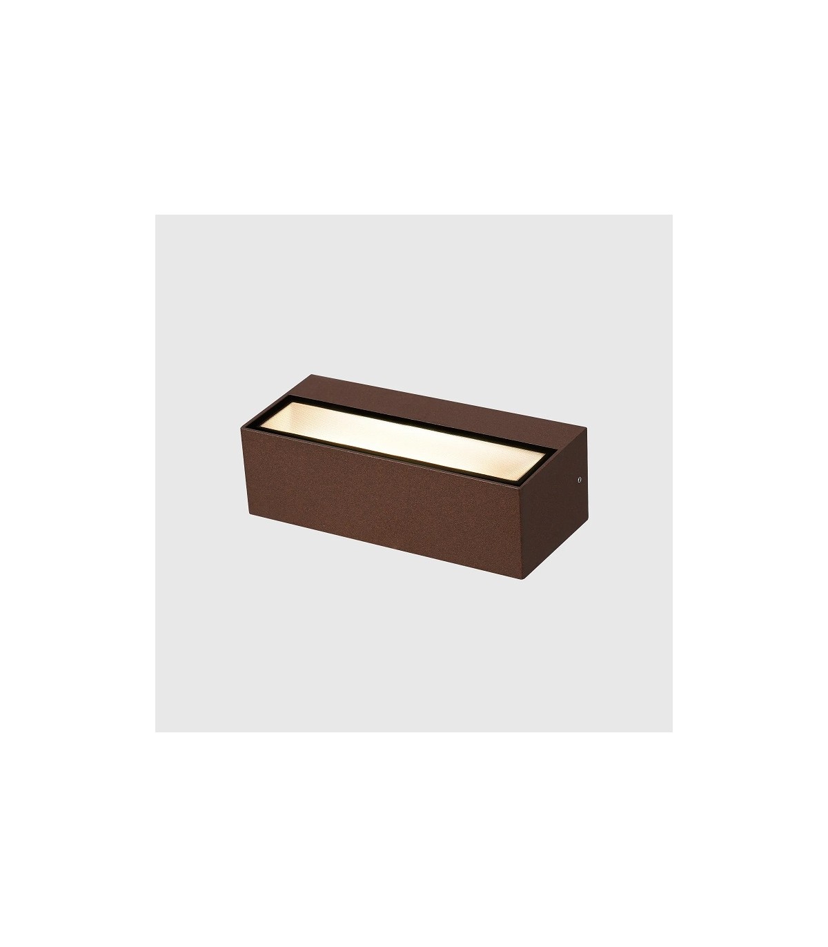 Aplique de Pared Led MAIK Óxido Corten 2x6W 1600Lm IP65 CCT