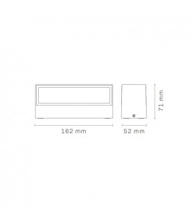 Aplique de Pared Led MAIK Antracita 2x6W 1600Lm IP65 CCT