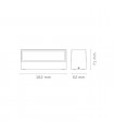 Aplique de Pared Led MAIK Antracita 2x6W 1600Lm IP65 CCT