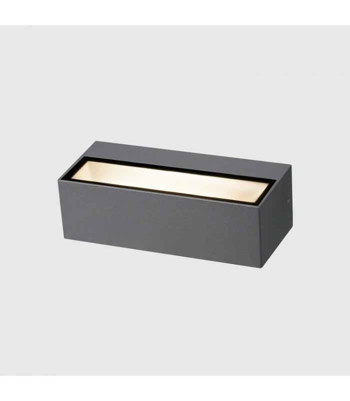 Aplique de Pared Led MAIK Antracita 2x6W 1600Lm IP65 CCT