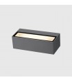 Aplique de Pared Led MAIK Antracita 2x6W 1600Lm IP65 CCT