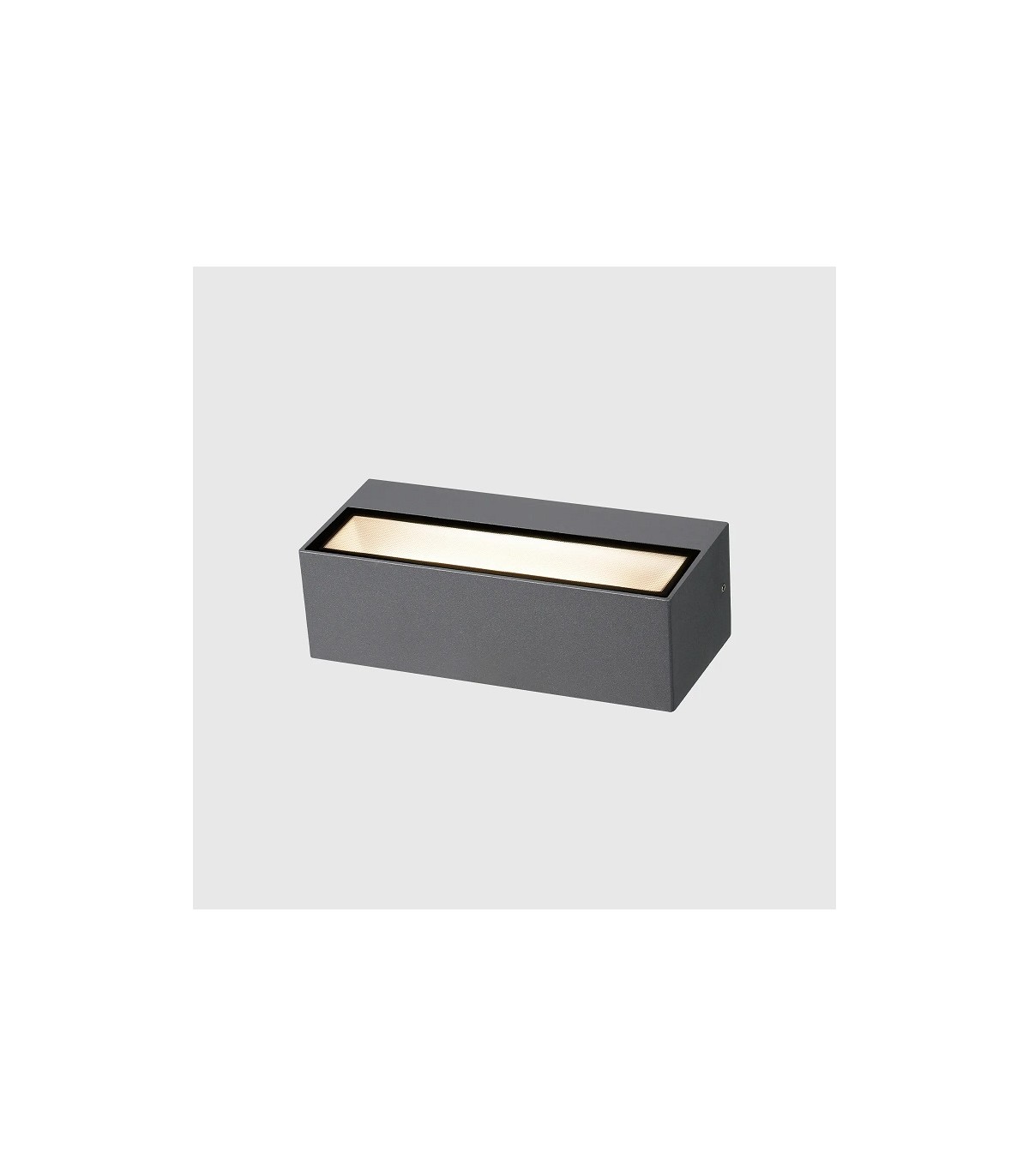 Aplique de Pared Led MAIK Antracita 2x6W 1600Lm IP65 CCT