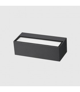 Aplique de Pared Led MAIK Antracita 2x6W 1600Lm IP65 CCT